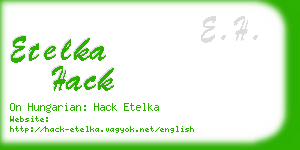 etelka hack business card